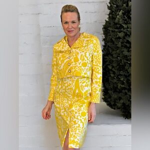 Vintage Midcentury Dress and Cropped Jacket Set